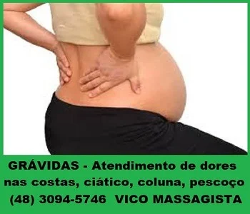 Vico Massagista, São José SC, Grávidas Gestantes Atendimento Dor Nervo ciático Costas Coluna Lombar Ombro Pescoço, Massagem Quiropraxia Massoterapia Acupuntura - 1a