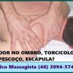 Massoterapia para tratamento e alívio de dores no nervo ciático, coluna, torcicolo, nas costas, lombares, ombro e pescoço